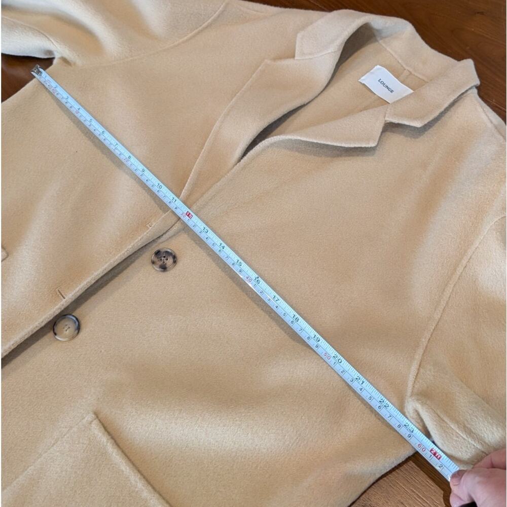Lounge Beige Wool Single-Breasted Button Long Sle… - image 6